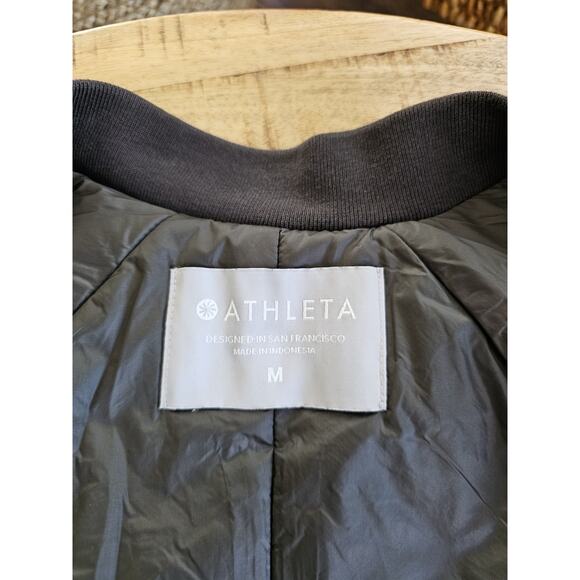 Athleta Summit Insulated Parka Jacket Womens M Mountain Olive Primaloft Packable - Picture 5 of 10